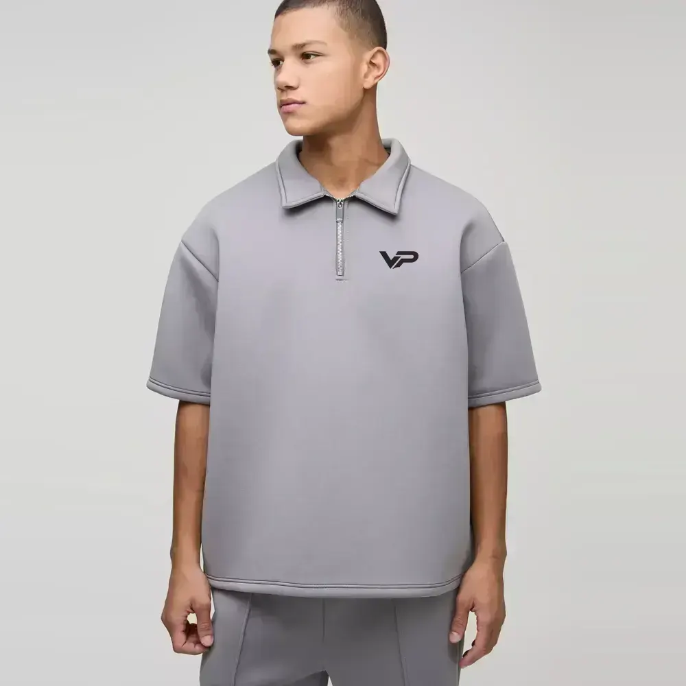 Oversized Heavyweight Cut and Sew Rugby Polo