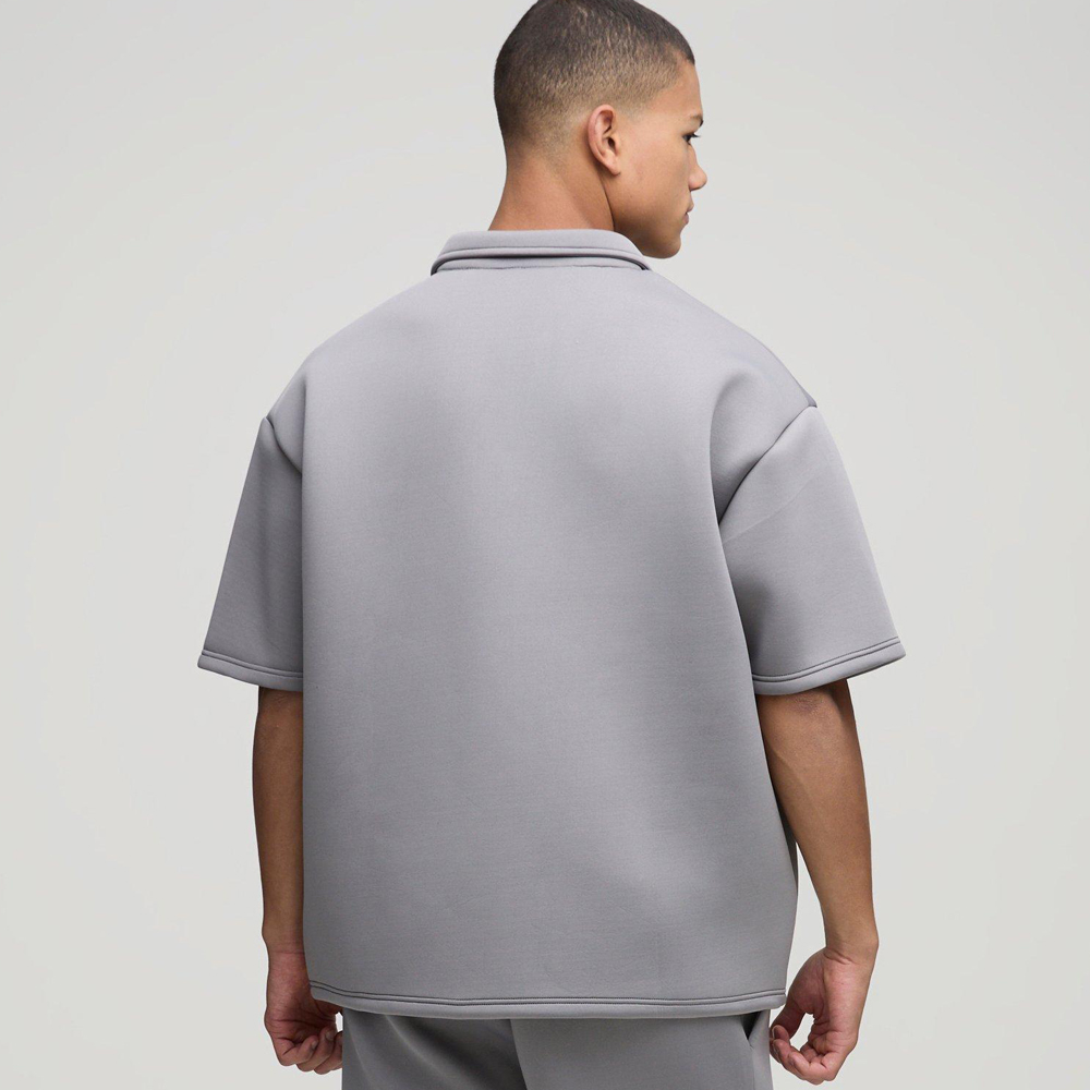 Oversized Heavyweight Cut and Sew Rugby Polo - Image 2
