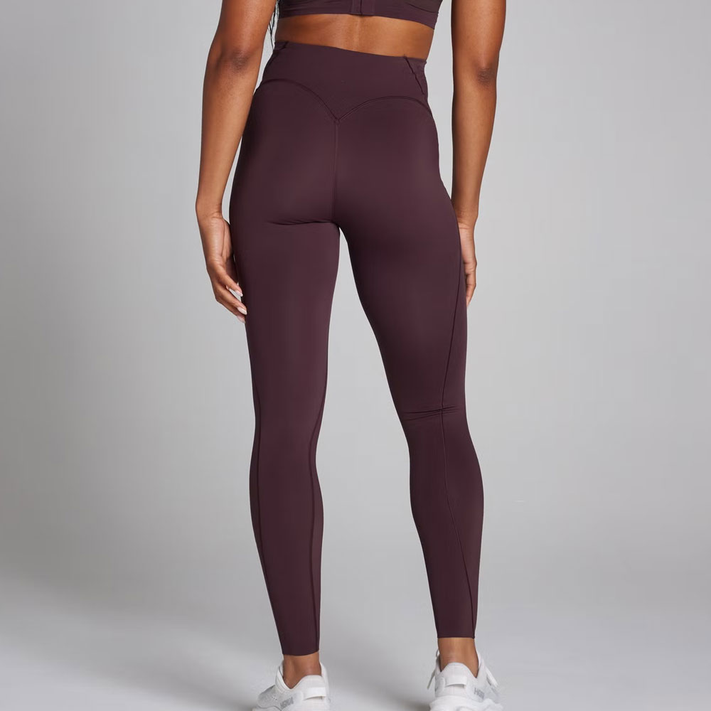 Contrast Texture Leggings - Black - Image 2
