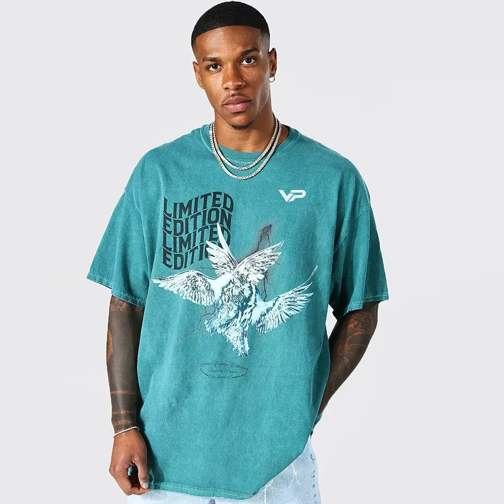 Plus Regular Fit Acid Wash Star Wars T-shirt