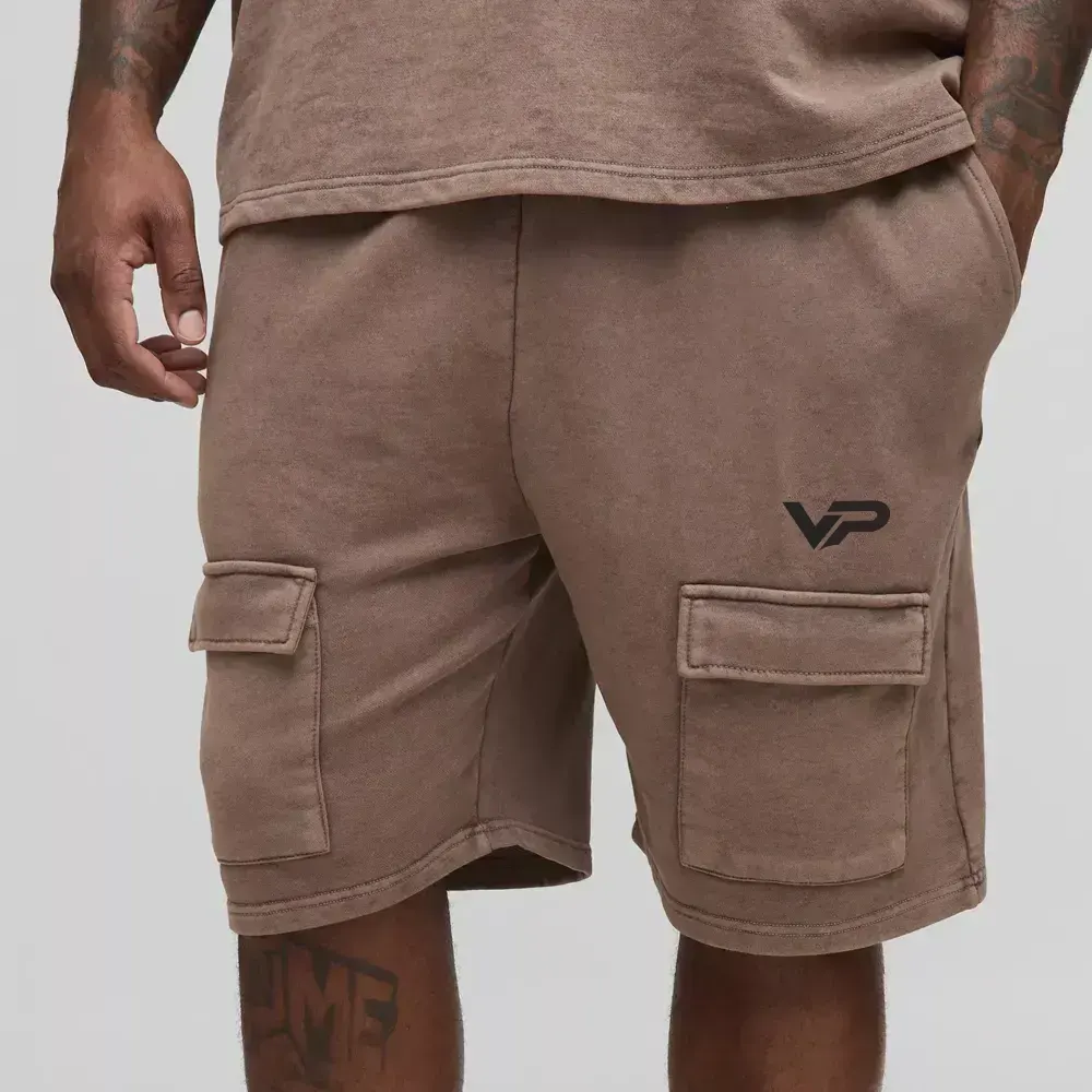 Slim Fit Bonded Scuba Short Length Pintuck Shorts