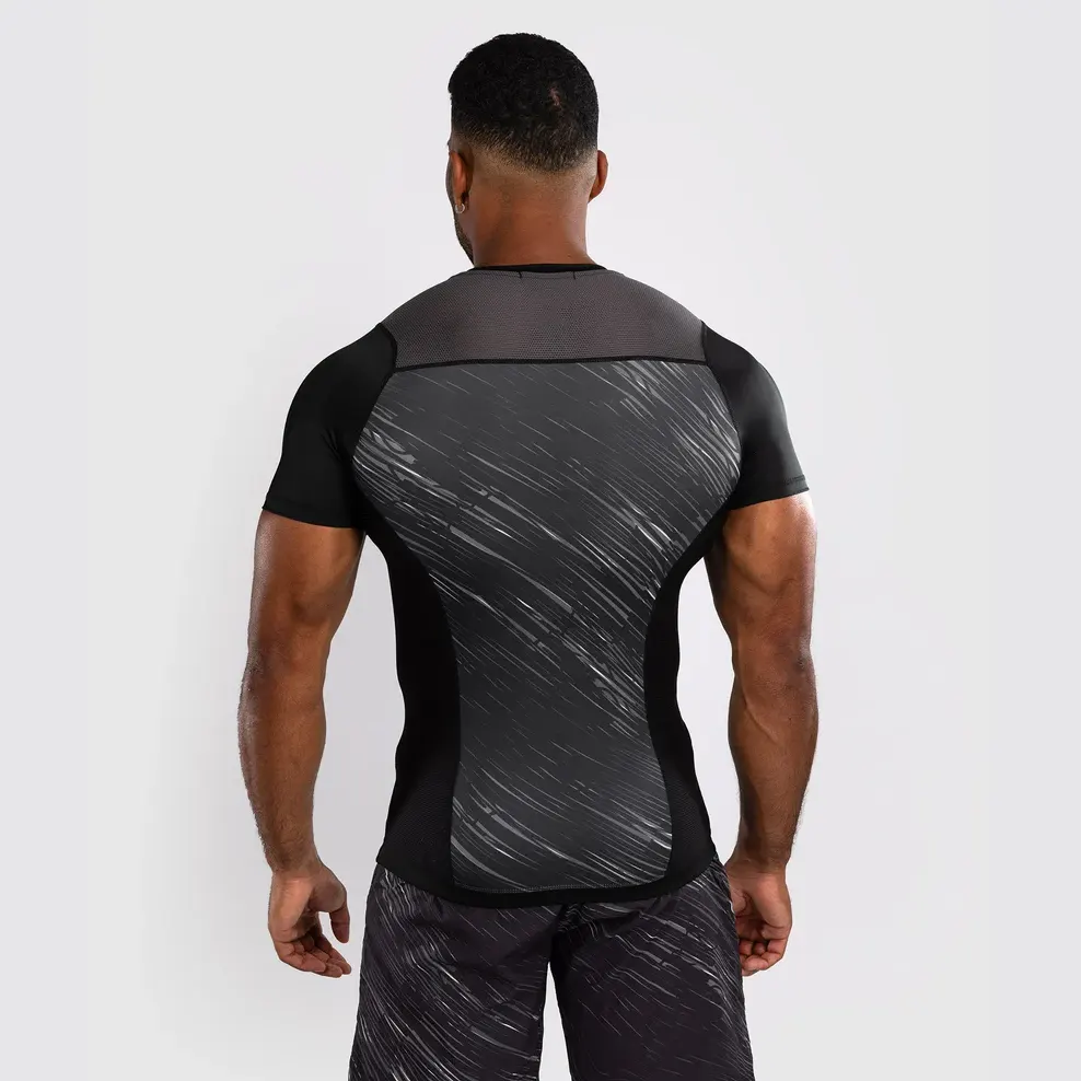 Men’s Short Sleeve Rashguard - Khaki - Image 2