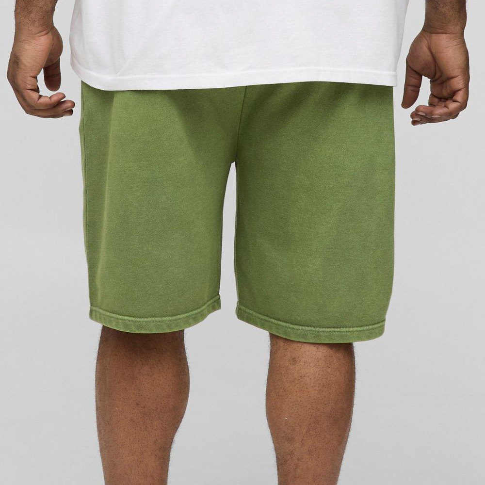 Oversized Washed Rhinestone Jersey Shorts - Image 2