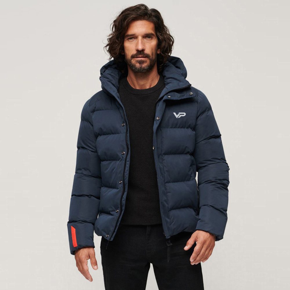 Hooded Sports Puffer Jacket