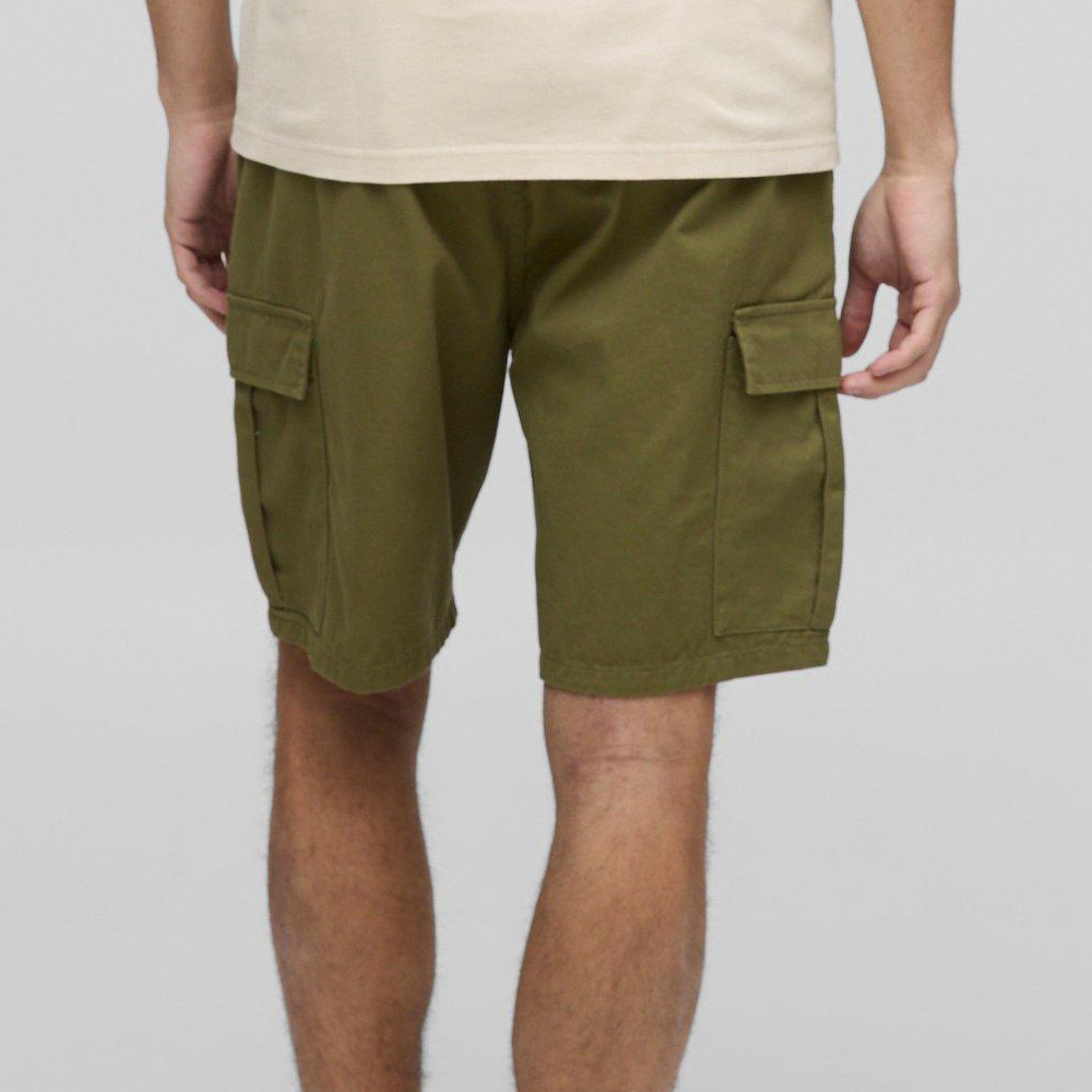 Plus Loose Fit Acid Wash Jersey Shorts - Image 2