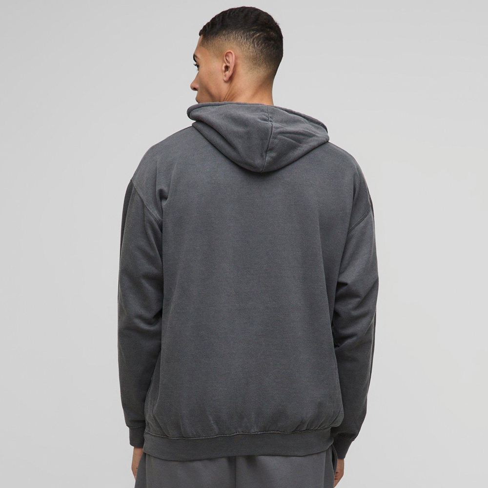 Oversized Boxy Acid Wash Hoodie - Image 2