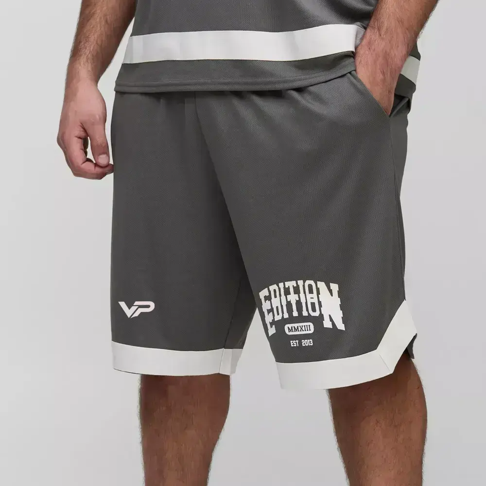 Baggy Long Length Nylon Cargo Shorts