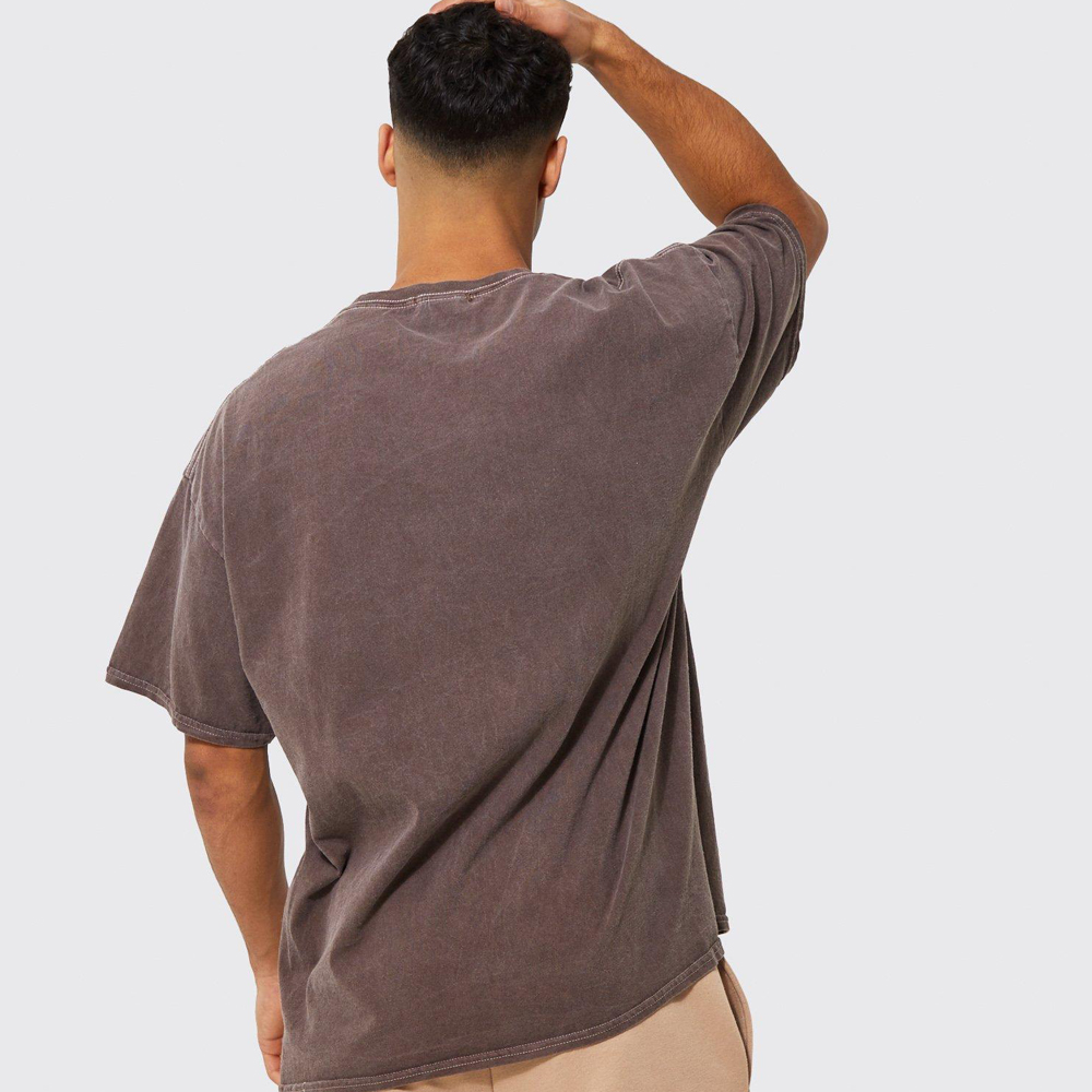 Oversized Washed Worldwide Floral Graphic T-shirt - Image 2