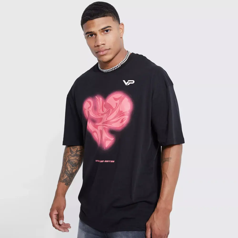 Oversized Washed Wyoming Print T-shirt