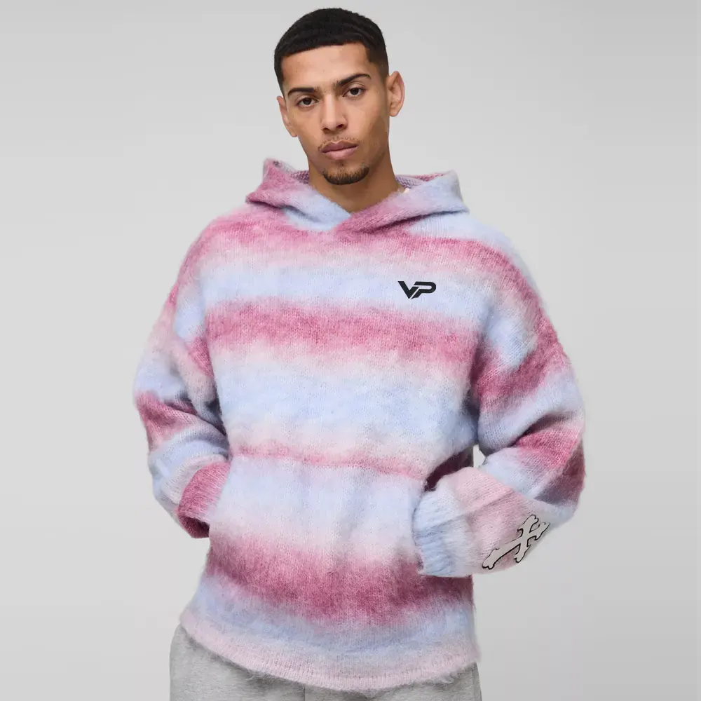Oversized Worldwide Contrast Stitch Hoodie